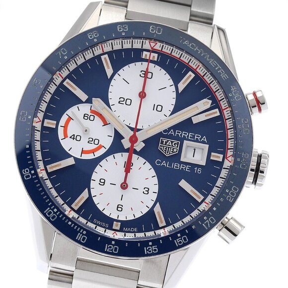 TAG HEUER Carrera CV201AR-0 Caliber 16 blue Dial Automatic Men's Watch_886326 - Picture 1 of 7